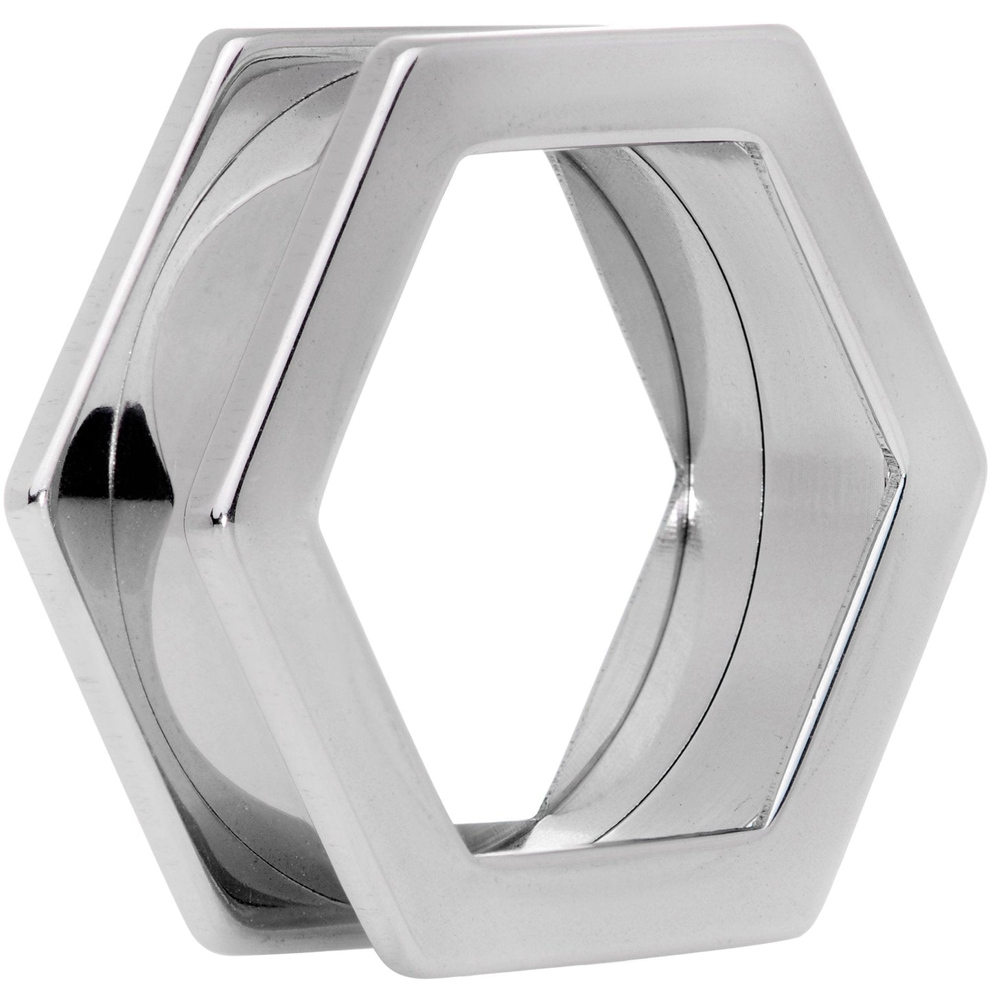 25mm Geometric Hexagon Screw Fit Tunnel Plug Set