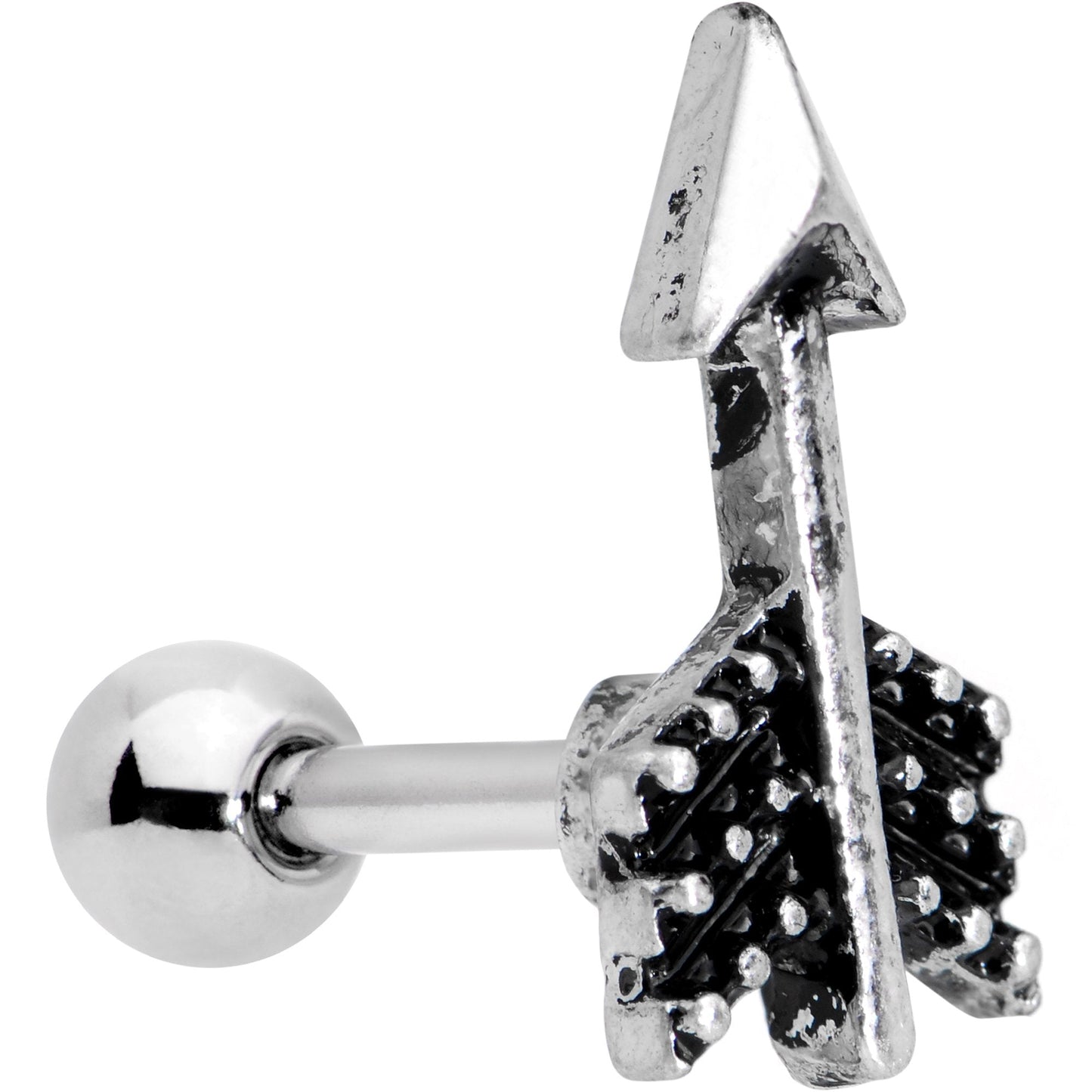16G 1/4 Straight Arrow Cartilage Tragus Earring